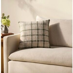 Loloi x Chris Loves Julia | Plaid Throw Pillow Cover 18 x 18